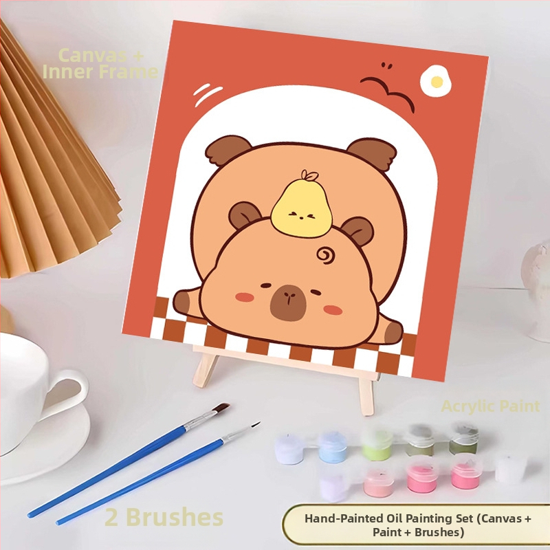 20*20 Παιδική Ψηφιακή Ελαιογραφία Παρτίδα Κινούμενα Σχέδια Χρωματισμός Ελαιογραφία Κινούμενα Σχέδια Χειροποίητη Γεμιστή Ελαιογραφία Diy Χρωματισμός Ζωγραφική