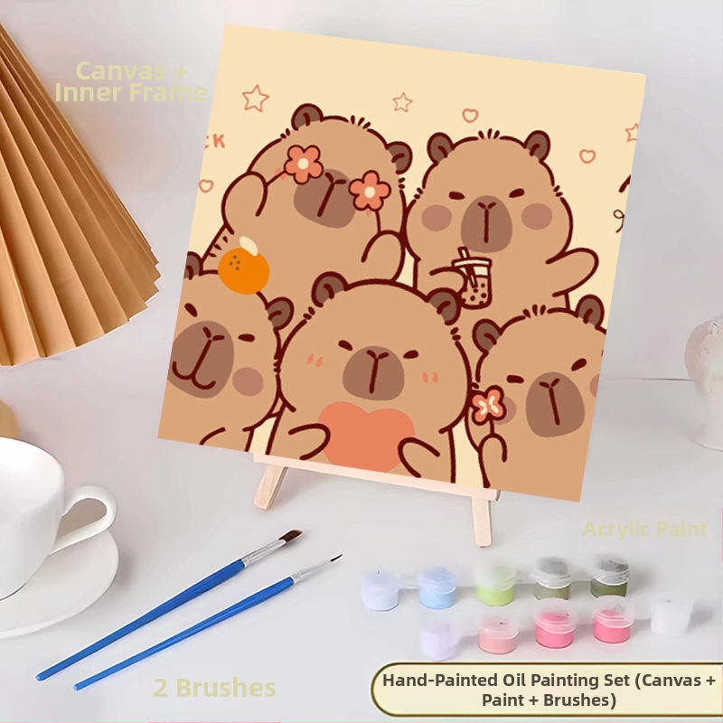 20*20 Παιδική Ψηφιακή Ελαιογραφία Παρτίδα Κινούμενα Σχέδια Χρωματισμός Ελαιογραφία Κινούμενα Σχέδια Χειροποίητη Γεμιστή Ελαιογραφία Diy Χρωματισμός Ζωγραφική