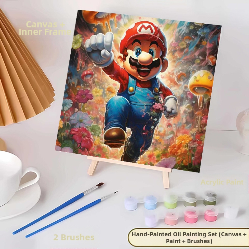 20*20 Παιδική Ψηφιακή Ελαιογραφία Παρτίδα Κινούμενα Σχέδια Χρωματισμός Ελαιογραφία Κινούμενα Σχέδια Χειροποίητη Γεμιστή Ελαιογραφία Diy Χρωματισμός Ζωγραφική