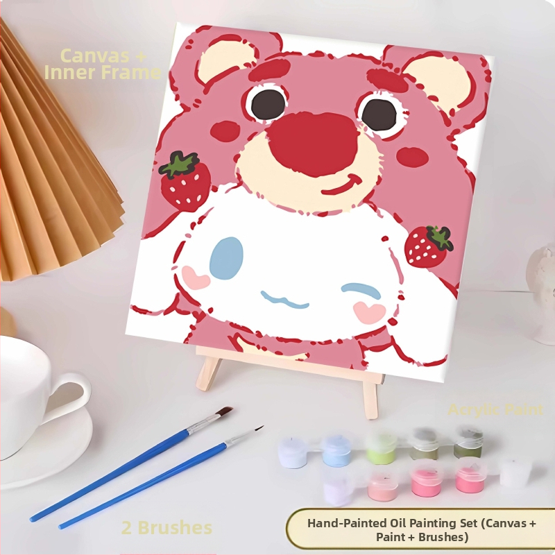 20*20 Παιδική Ψηφιακή Ελαιογραφία Παρτίδα Κινούμενα Σχέδια Χρωματισμός Ελαιογραφία Κινούμενα Σχέδια Χειροποίητη Γεμιστή Ελαιογραφία Diy Χρωματισμός Ζωγραφική