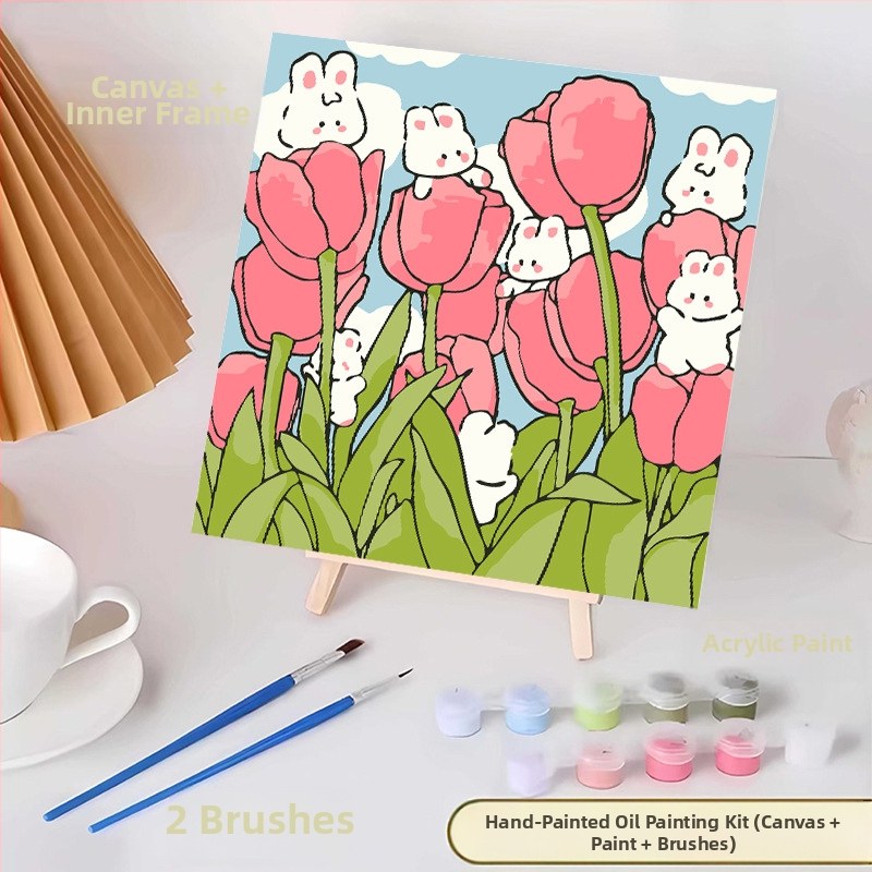 20*20 Παιδική Ψηφιακή Ελαιογραφία Παρτίδα Κινούμενα Σχέδια Χρωματισμός Ελαιογραφία Κινούμενα Σχέδια Χειροποίητη Γεμιστή Ελαιογραφία Diy Χρωματισμός Ζωγραφική