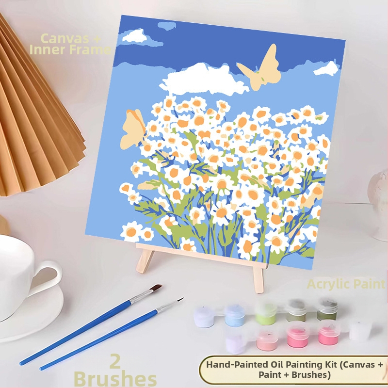 20*20 Παιδική Ψηφιακή Ελαιογραφία Παρτίδα Κινούμενα Σχέδια Χρωματισμός Ελαιογραφία Κινούμενα Σχέδια Χειροποίητη Γεμιστή Ελαιογραφία Diy Χρωματισμός Ζωγραφική