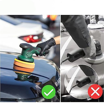 Ličio baterijos įkraunama automobilių poliravimo ir vaškavimo mašina, reguliuojamas greitis, 12V