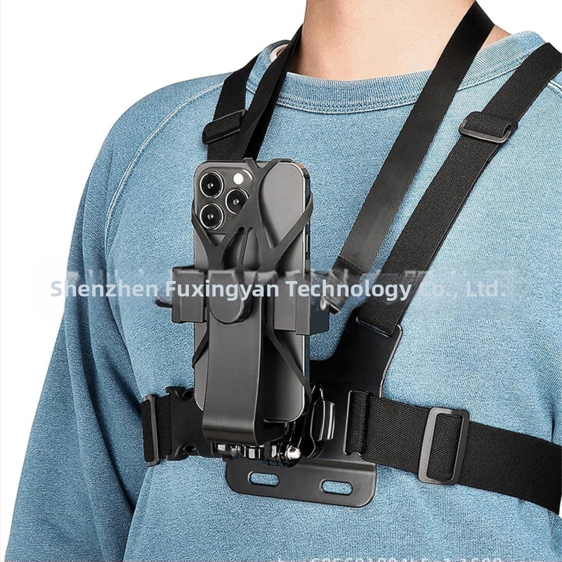 GoPro 12/11/10 set: hrudný popruh pre kameru, 360° držiak na telefón, ramenný popruh