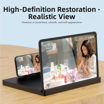 Държач за телефон със увеличител на екрана и проекционна стойка — YHS настолен държач, пластмасов корпус, персонализируем, общ стил