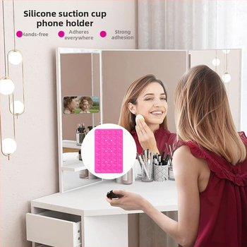 Telefonikorraldus kahekordse silikoonist vaakumiga – puurimata seina jaoks, isekleepuv tagakülg