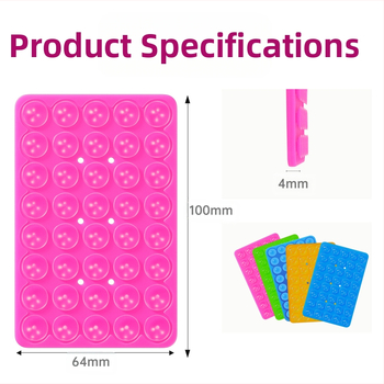 Telefonikorraldus kahekordse silikoonist vaakumiga – puurimata seina jaoks, isekleepuv tagakülg