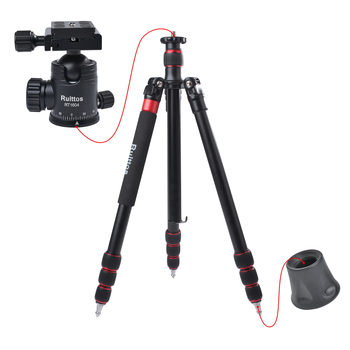 Φορητό τρίποδο για φωτογραφικές μηχανές SLR/Mirrorless με Ball Head, 5-τμημάτων, από κράμα αλουμινίου