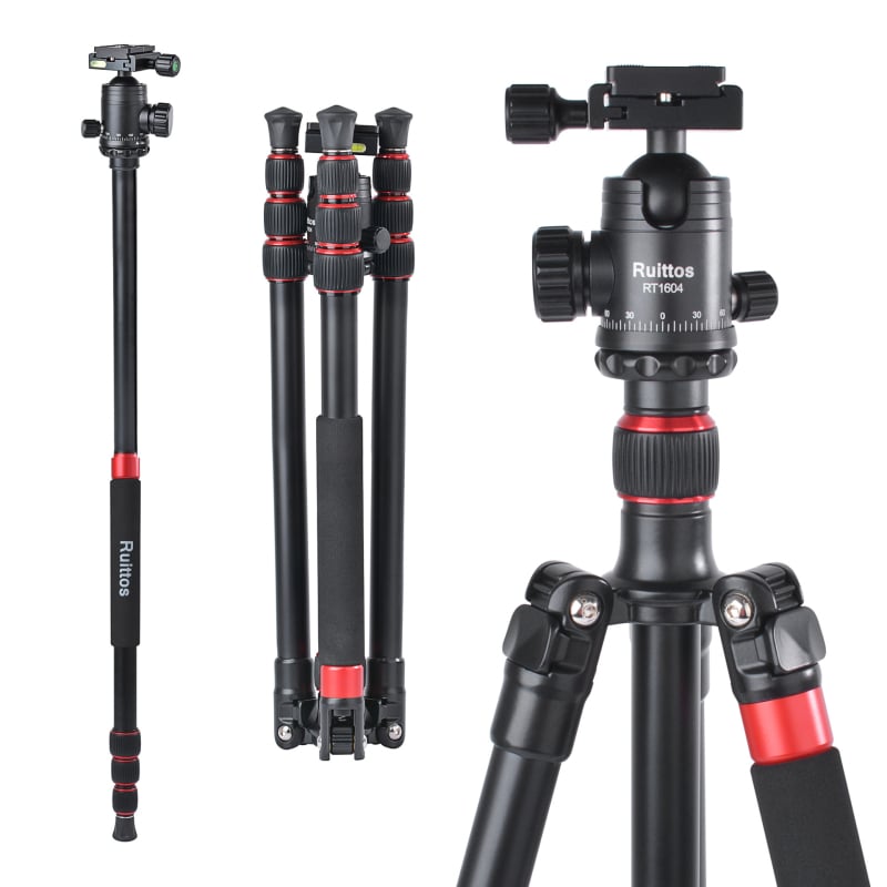 Kaasaskantav statiiv SLR/mirrorless kaameratele Ball Headiga, 5-osaline, alumiiniumist segu
