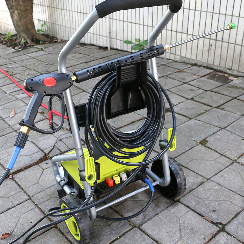 Paplašināta augsta spiediena ūdenspistole automašīnām mazgāšanai, vara galva, ventilatora formas smidzinātājs, 350 bar / 5000 PSI, Wheat Path OP