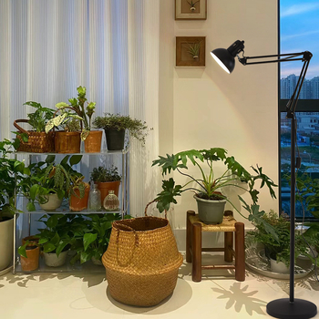 Φωτιστικό δαπέδου για φύτεψη με φάσμα πλήρους φωτισμού, αναδιπλώμενος σχεδιασμός, 10–20 LED, IP42, περίβλημα από κράμα αλουμινίου