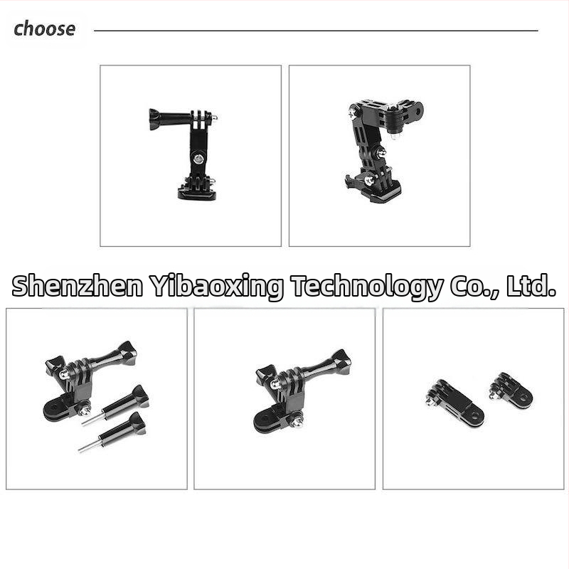 GoPro универсален шлем монтаж с четири насоки, 30 g, адаптер аксесоар, живо видео, ударопоглъщане