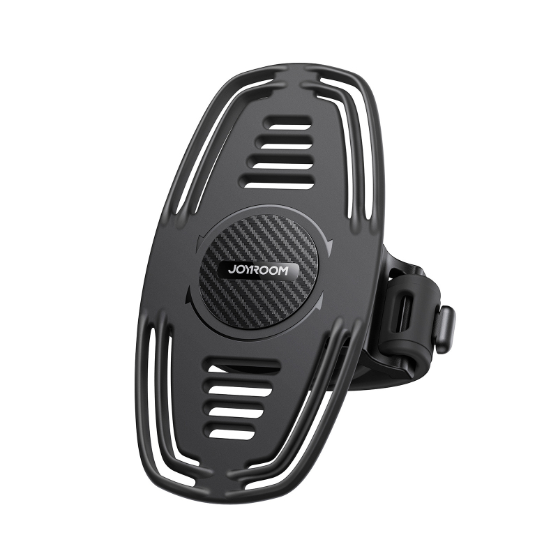 Joyroom telefonihoidik jalgratta/elektrosõiduki lenkstangile silikoonrihmaga — kleepuv kinnitus, lenkstangile, sobib 1 telefonile