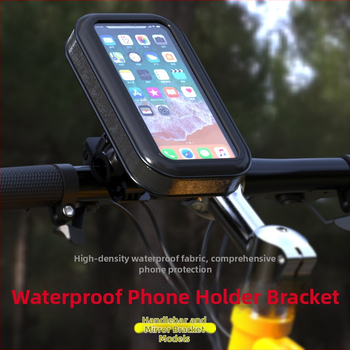 Eesmine paigaldus veekindel telefonihoidja koos hoiukotiga universaalsetele mootorratastele ja elektrilistele jalgratastele | Mudel 2019716118 | Speed motorcycle products