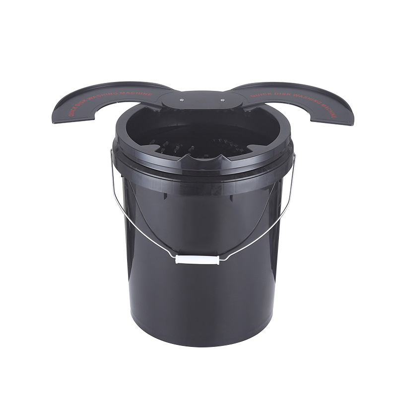 Automobilių plovimo ir poliravimo rinkinys su poliravimo disku, kempinės voleliu ir vilnos kilimėliu, plastikinė konstrukcija, pritaikomas