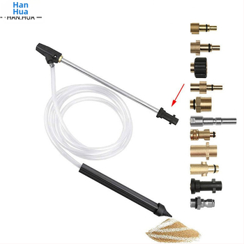 Keramikas sprausla augstspiediena smilšu strūklai ar nerūsējoša tērauda rokturi – 2300 psi, šļāciena attālums 10, piemērots rūsas noņemšanai un smagai dekonterminācijai