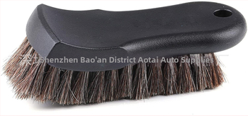 Automobilio interjero valymo šepetys – PP medžiaga + arklių plaukai, tipas: valymo šepetys, modelis: Horse hair brush