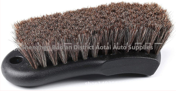 Automobilio interjero valymo šepetys – PP medžiaga + arklių plaukai, tipas: valymo šepetys, modelis: Horse hair brush