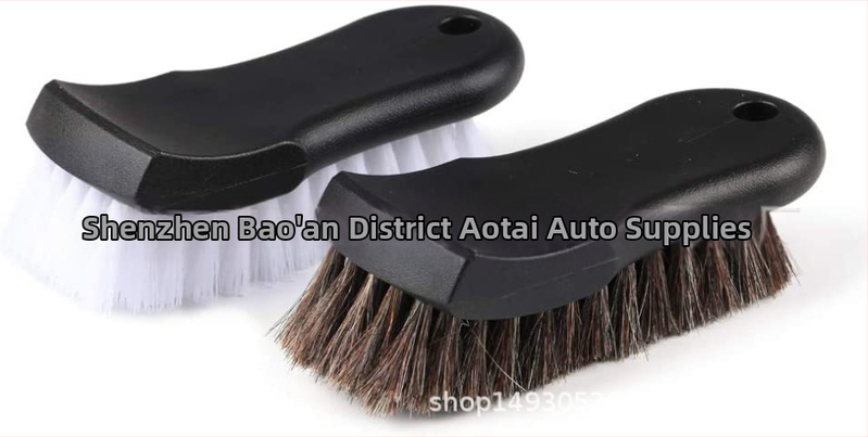 Automobilio interjero valymo šepetys – PP medžiaga + arklių plaukai, tipas: valymo šepetys, modelis: Horse hair brush