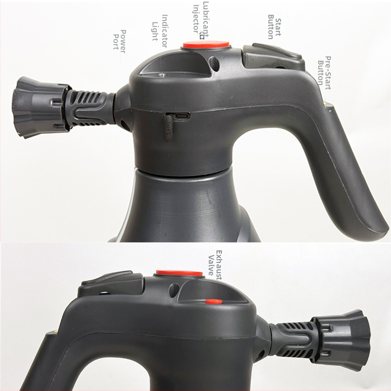 FX Електрическа пяна пръскачка за автомивка – безжично зареждане, високо налягане, струя във форма на вентилатор, PP материал