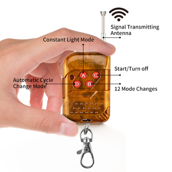DXZ 12-LED grill-stroboskoopvalgus juhtmevaba kaugjuhtimisega, auto päevatuled, 12–24V, 36W