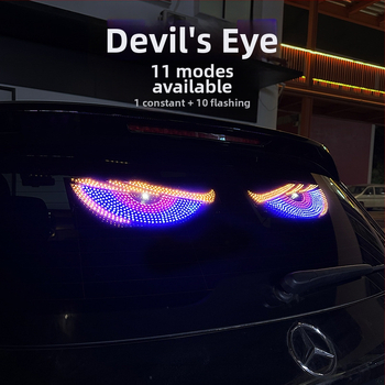 LED dinamisks automašīnas acu displejs - XL Devil Eyes, 12V, 5W, 1A