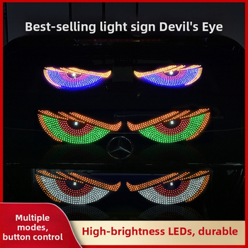 LED dinamisks automašīnas acu displejs - XL Devil Eyes, 12V, 5W, 1A