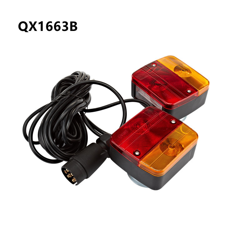 Vontató trailer hátsó lámpa — közvetlen dugaszolás, réz szigetelés, 7 érintkező