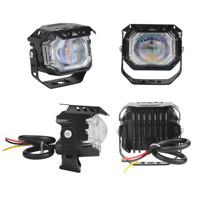 Φακός LED μοτοσικλέτας με διπλό φάσμα (υψηλό/χαμηλό) – αλουμίνιο+ABS, 9-60V, IP67, 770 lm, πηγή φωτός 3570+3030