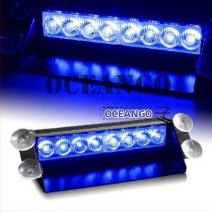 8-LED vilkusignaalvalgus imukupiga esiklaasile - 12V, 4W, mudel 803, PC plastik