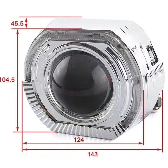 Capac LED Angel Eye, pătrat, integrat, 12V, 5W, dintr-o singură bucată