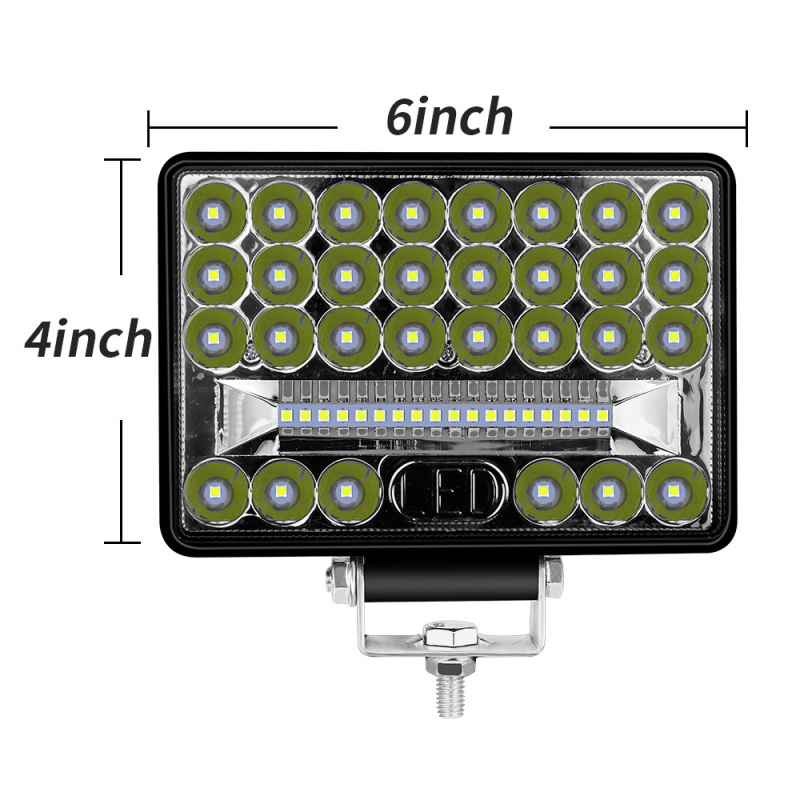 Automobiļu LED darba gaismas – 48 LED, 144W, 9-80V, 7200LM, 6500K