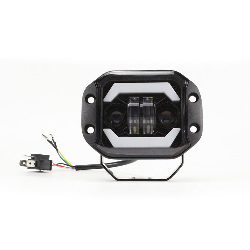 Azure LED φανάρι ομίχλης για εκτός δρόμου — Angel Eye, τετράγωνο, Z0132, 40W, 10-100V, 122x92 mm, 6500K, 30.000 h