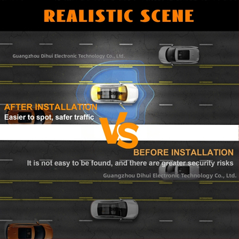 Αυτοκινητό LED φως προειδοποίησης One-to-Two, 20 LED, για παρμπρίζ, αντί-φαρο υψηλών δεικτών, LED υψηλής φωτεινότητας, αλουμινένιο περίβλημα