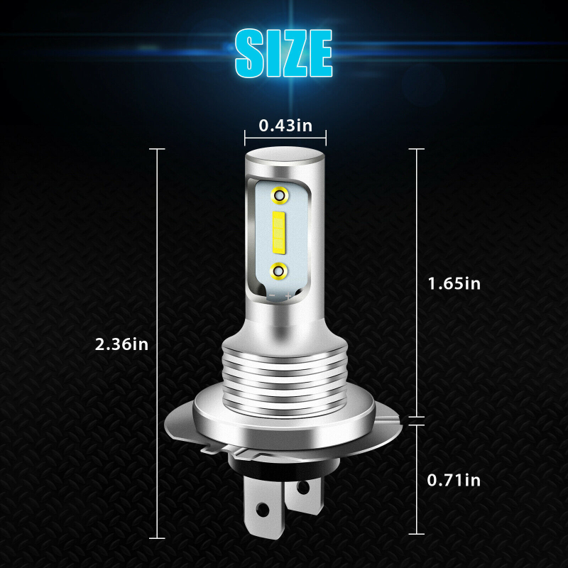 LED rūko žibintas 1860 2SMD, 80W, 12-24V, 1000LM, 6000-7000K