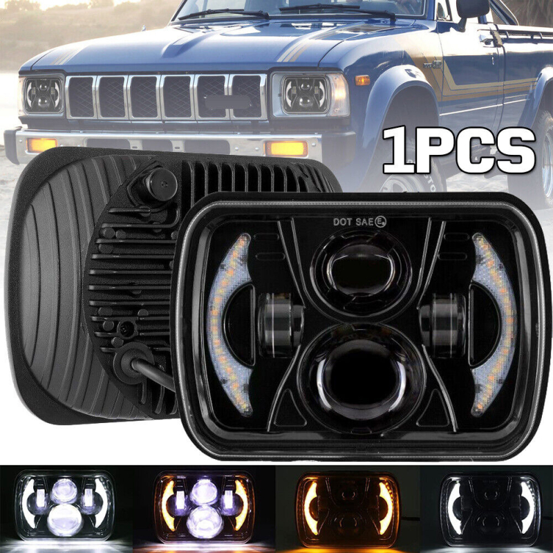 Офроуд LED фар за автомобил, 60W, 6000 lm, 9–36 V, IP68, алуминиев корпус, прожекторен лъч, универсален