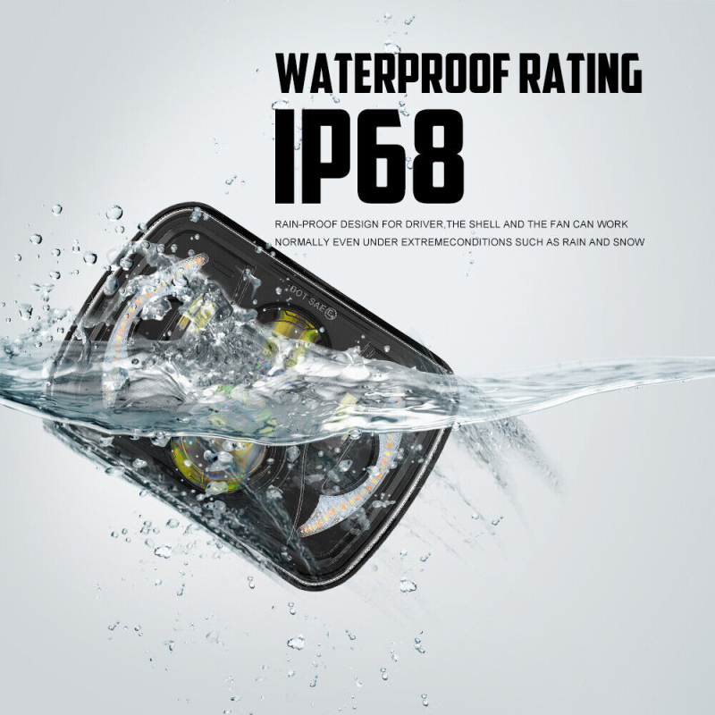 Far LED off-road pentru vehicule, 60W, 6000lm, 9-36V, IP68, carcasă din aluminiu, fascicul spot, universal