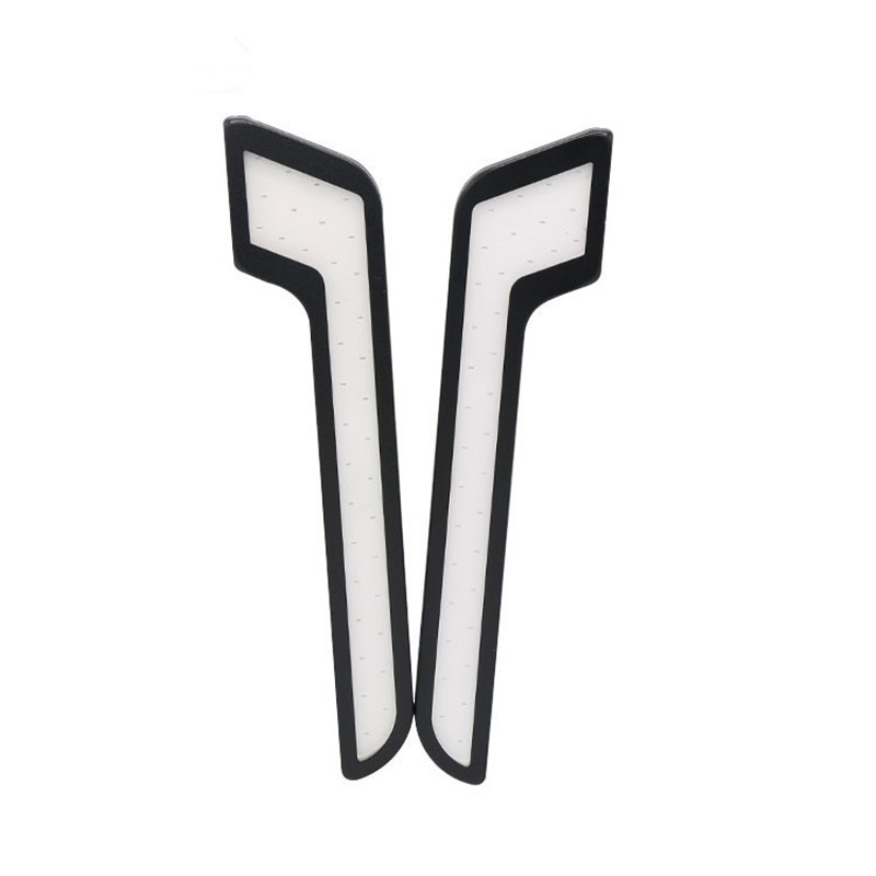 7-form COB ultra plonas DRL, L formos dizainas, 12V, 5W, IP65, aliuminio korpusas