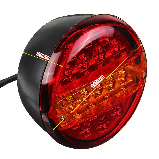 LED πίσω φως για φορτηγά και ρυμουλκούμενα, μοντέλο CR-A-053, ισχύς 2W, τάση 12V, ρεύμα 0,2A, περίβλημα από πλαστικό