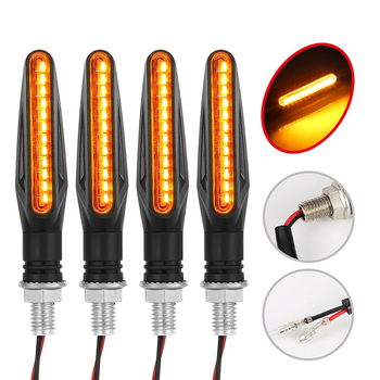 LED φανός σήμανσης μοτοσικλέτας με 12 LED, 335 SMD λωρίδα, διαδοχικός φωτισμός, μοντέλο ST-LS12LED, 1.2W, 12V, ABS + Acrylic