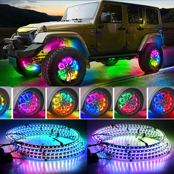 Kahekülgne velje-hub LED-valgustus auto jaoks, sobib autodele, SUV-idele ja maasturitele, 12V, 5W, PVC+LED