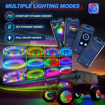 Kahekülgne velje-hub LED-valgustus auto jaoks, sobib autodele, SUV-idele ja maasturitele, 12V, 5W, PVC+LED