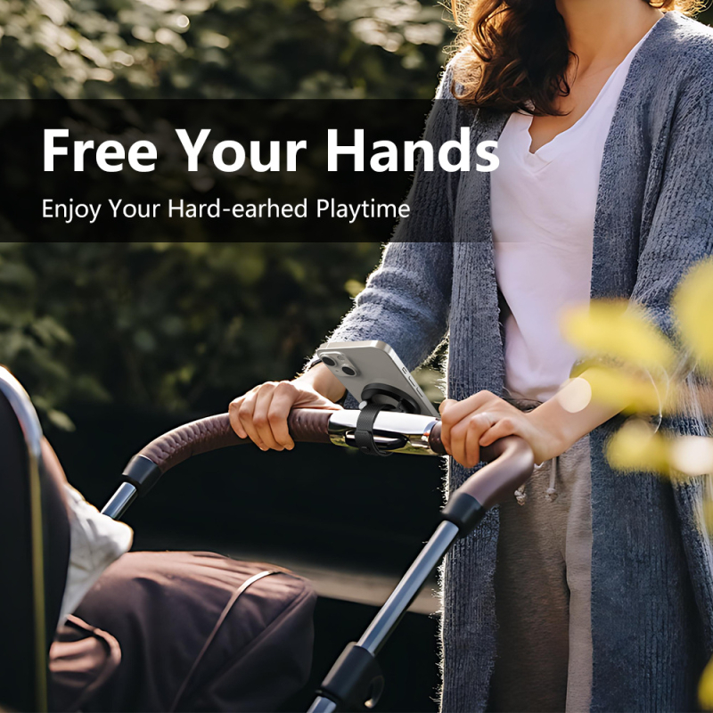 MagSafe μαγνητικός δέκτης τηλεφώνου, βάση τύπου lazy stand, από κράμα αλουμινίου, συμβατό με καρότσι αγορών και ιμάντα γυμναστηρίου, δυνατότητα παραμετροποίησης, άδειες ιδιωτικών μαρκών