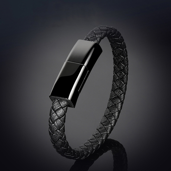 Audiniais pluoštuotas automobilių įkrovimo laidas su Lightning, Micro USB ir USB-C, greitas įkrovimas iki 60W