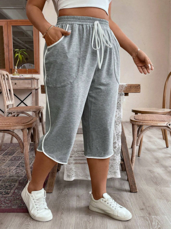 Дамски ежедневни къси панталони с права кройка и висока талия, полиестер + еластан, без гладене, летен модел 2024, стил японско-корейски лайт