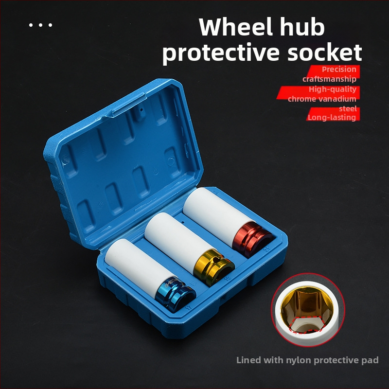 Pneumatijski set navrtnih ključev — Luofan čelik, kromirani premaz