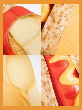 CANDA Κοστούμι χοτ-ντόγκ για παιδιά – πολυεστέρας, ύφασμα 95%+, unisex, θεατρικό ένδυμα, Άνοιξη 2025