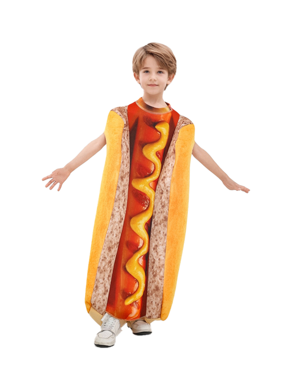 CANDA Детски костюм горещо куче – полиестер, съдържание 95%+, унисекс, сценично облекло, пролет 2025