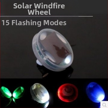 LED gaisma rievas ventiļiem auto un motociklam, saules enerģija, RGB LED, universāla piestiprināšana