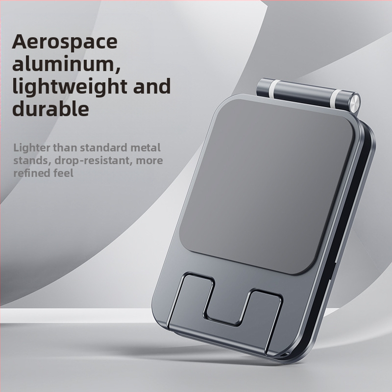 Stolný držiak na telefón a tablet – skladací, prenosný, zliatina hliníka s protišmykovým silikónom, stabilná podpora pre živé vysielanie a učenie